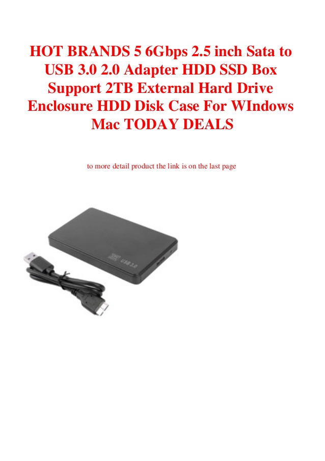 Hard drive enclosure for mac