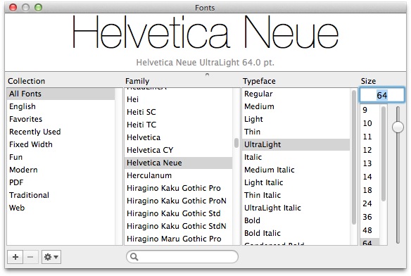 Font helvetica for mac os